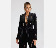 Load image into Gallery viewer, Velvet pants set

