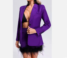 Load image into Gallery viewer, Feather blazer set
